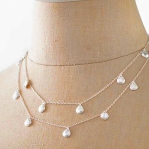 Stella & Dot Demi Silver Layering Necklace - RETIRED